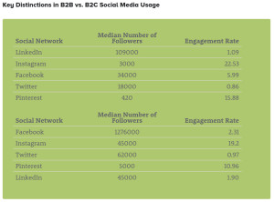 key distinctions in social media usage